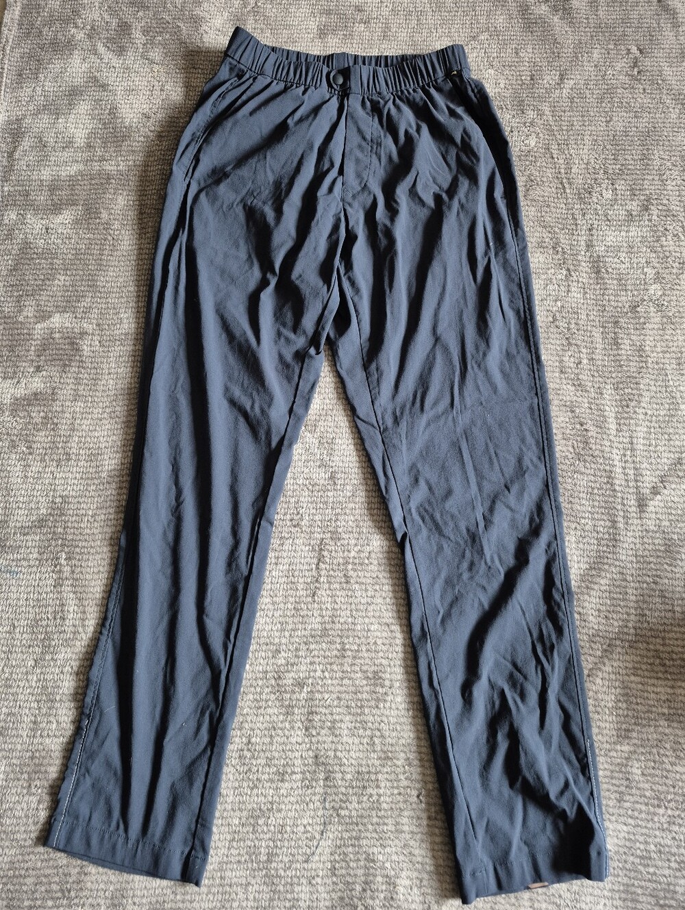 Tracksmith Womens navy Blue Jogger Pants XS Pocket Elastic Waist Pull On Running